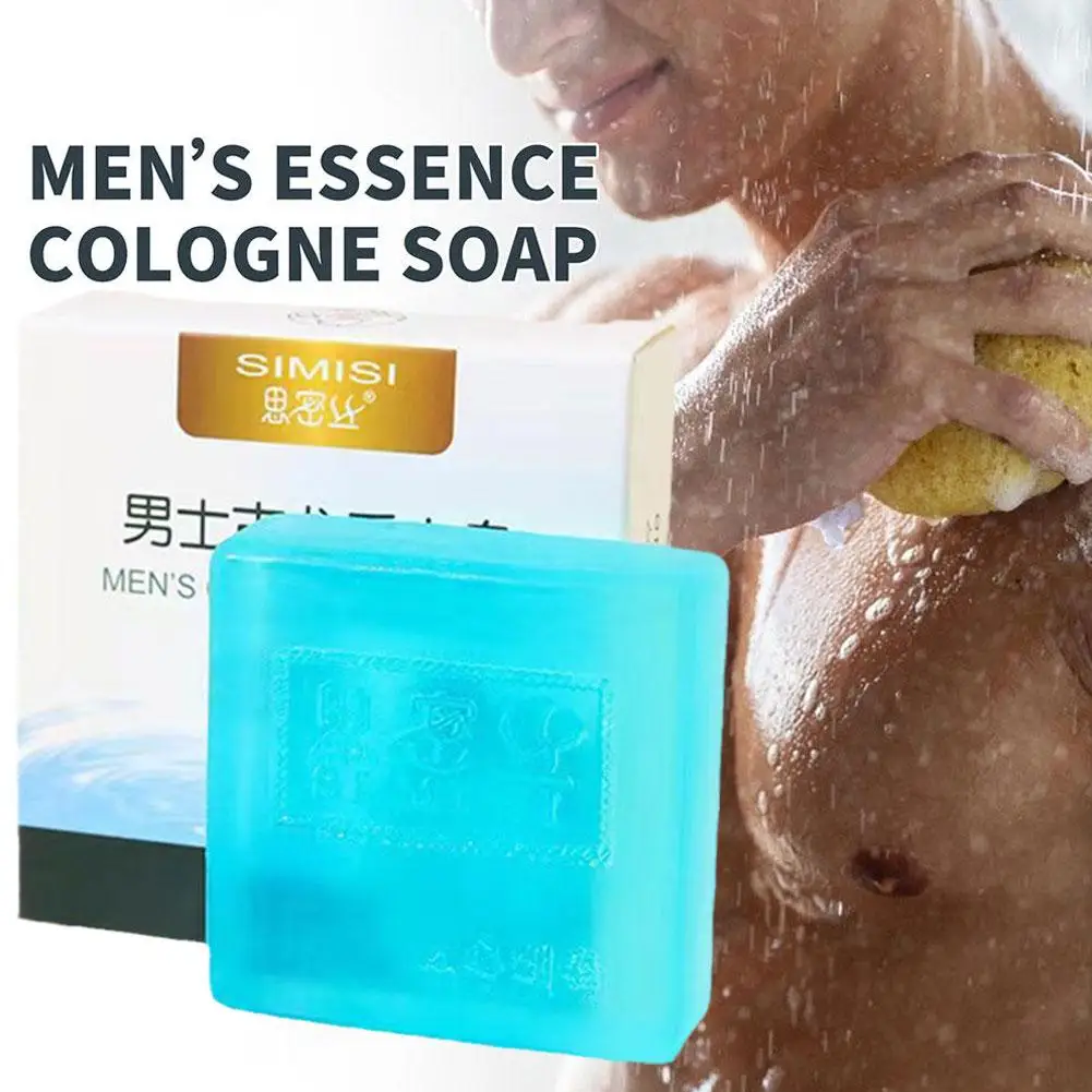 

Mens Cologne Perfume Soap Bar Deep Cleaning Brightening Long Face Soap Fragrant Lasting Essential Soap Oil Bath Moisturizin P8T6