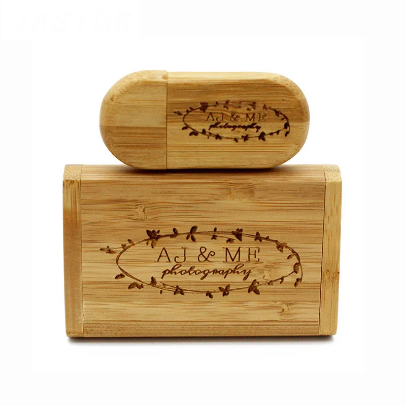 Casamento Personalizado Usb Flash Drives Logotipo Personalizado Livre Capacidade Real Pen Drive Carbonized Bamboo Memory Stick 64gb u Disk 20 Peças Lote - Imagem 5