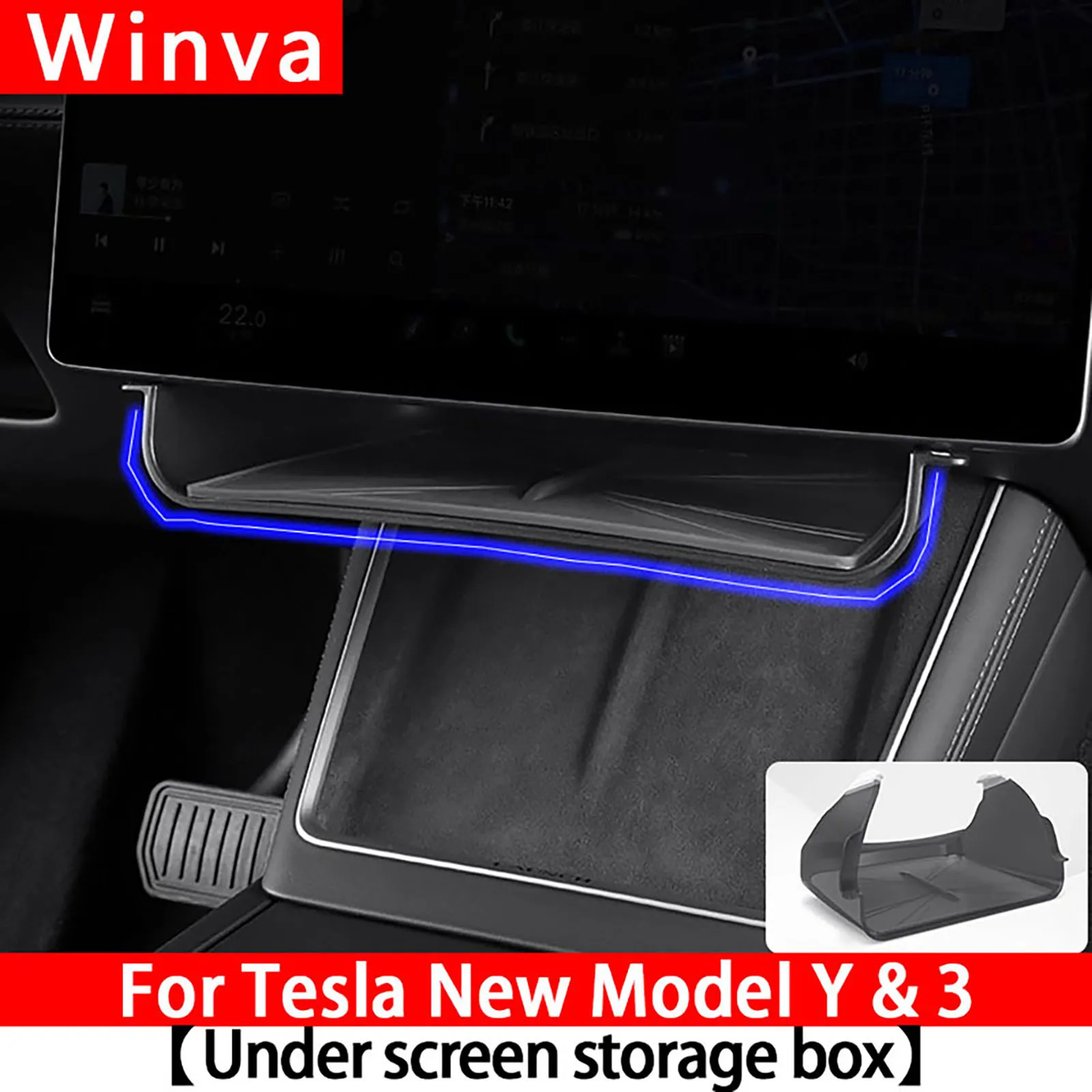 For Tesla Model Y Juniper 2025 And Model 3 Highland 2024-2025 Hidden Storage Box