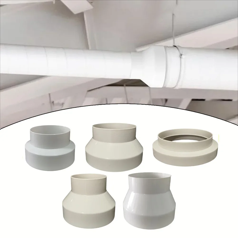 Air Duct Reducer 1pcs Ventilation Pipe Reducer / Adaptor High-quality Thickened ABS 80-100,150-100,150-110，200-150,250-200