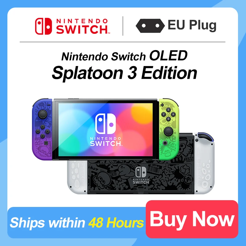 Nintendo Switch Oled Model Splatoon 3 Edition Game Console Limited nintendo-switch-oled-model-splatoon-3-edition-game-console-limited