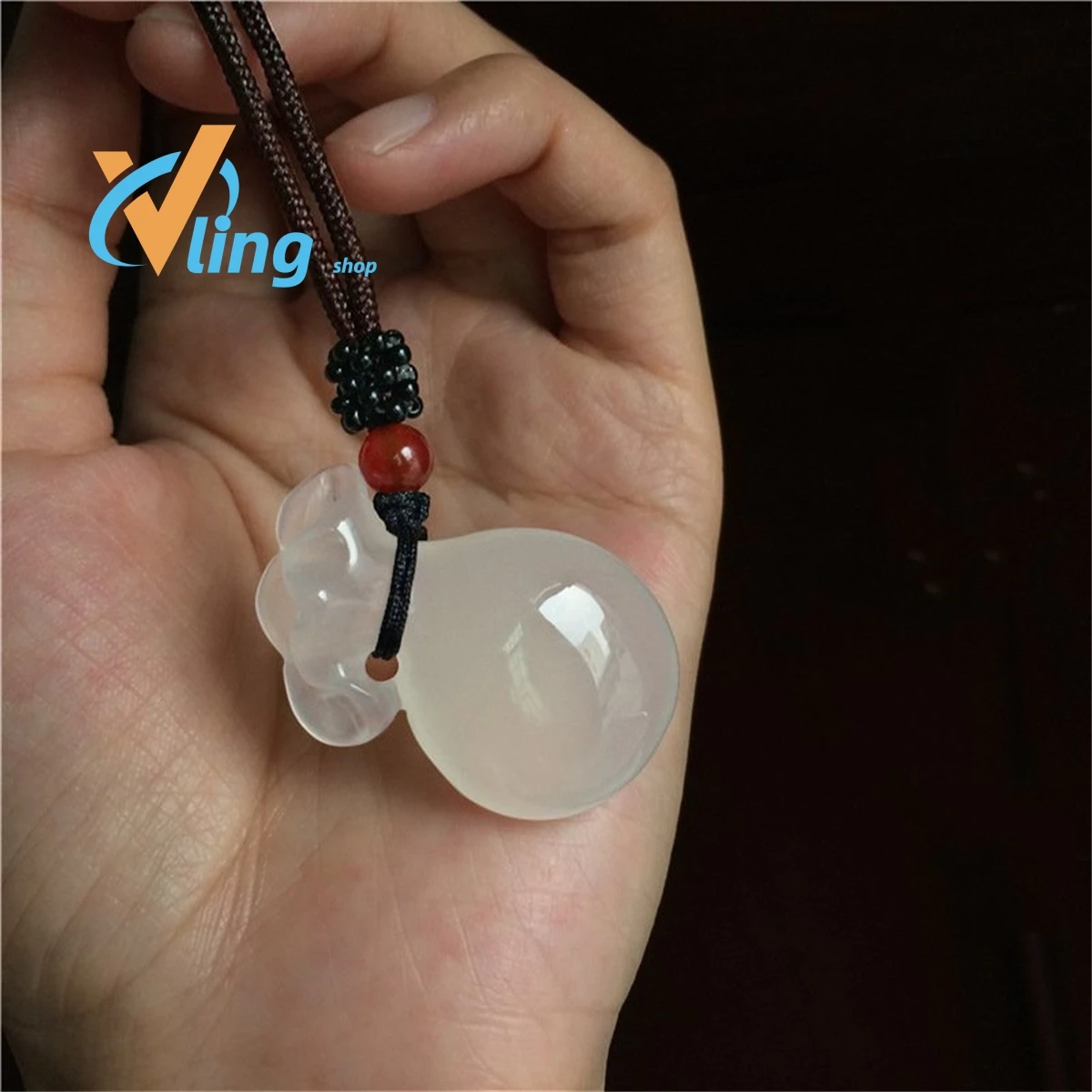 Chalcedony Purse Pendant With Pink Yellow And Green Agate Purse Size Mobile Phone Diy Accessories Men's Versatile Fashion Gift