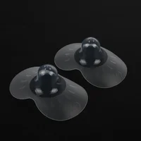 2Pcs Silicone Nipple Protectors Feeding Mothers Nipple Shields Protection Cover Breastfeeding With Clear Carrying Case 2