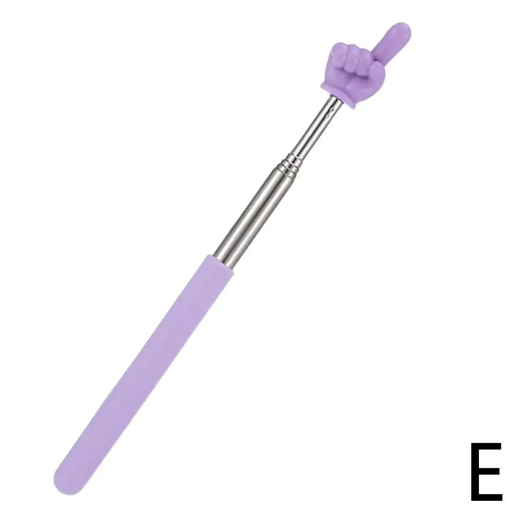 Steel Teaching Pointer Telescopic Rod Finger Design Teaching Stick Finger Reading Sticks Tools School Office Supplies