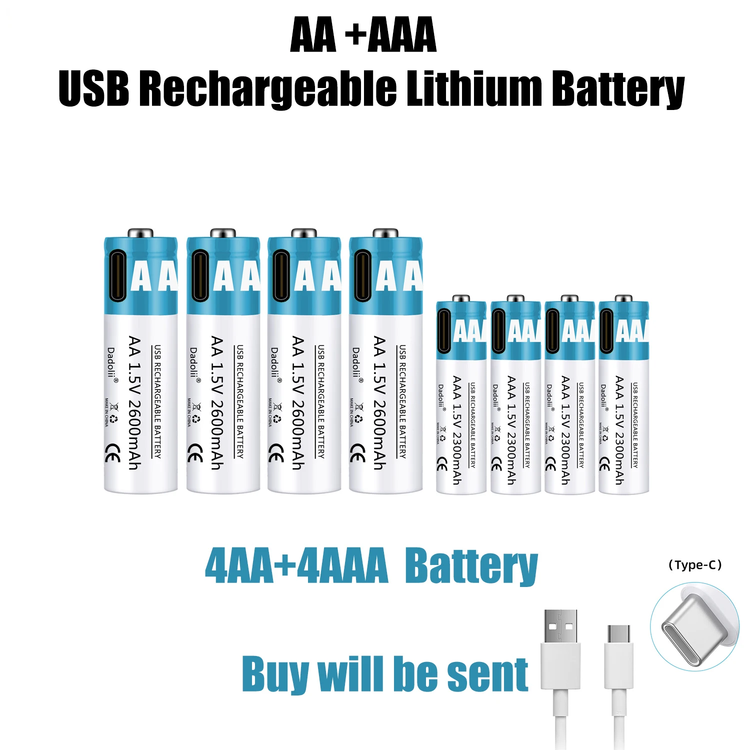 Kee AAA Fast Charging Lithium-ion Rechargeable Batteries