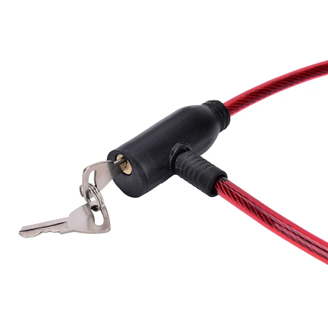 Lucchetto Per Bici Con Cavo Acciaio 1cm - Antifurto 60cm Con 2 Chiavi, Impermeabile