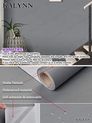 Sage Green Waterproof Self-Adhesive Decorative Wallpaper for Cabinets, Walls, and Countertops (27 Dark Grey)