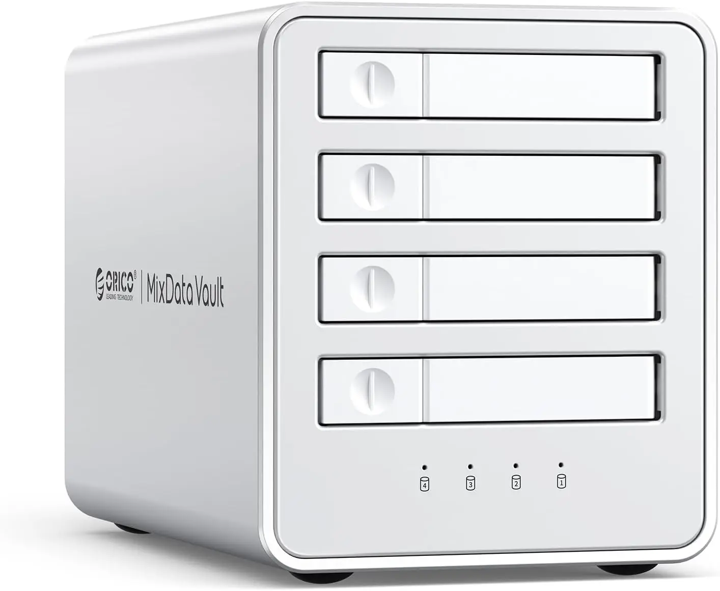 ORICO 4베이 10Gbps 5Gbps SATA HDD 도킹 스테이션 냉각 팬이 있는 올플래시 디스크 인클로저, RAID 지원 2.5인치/3.5인치 하드 드라이브