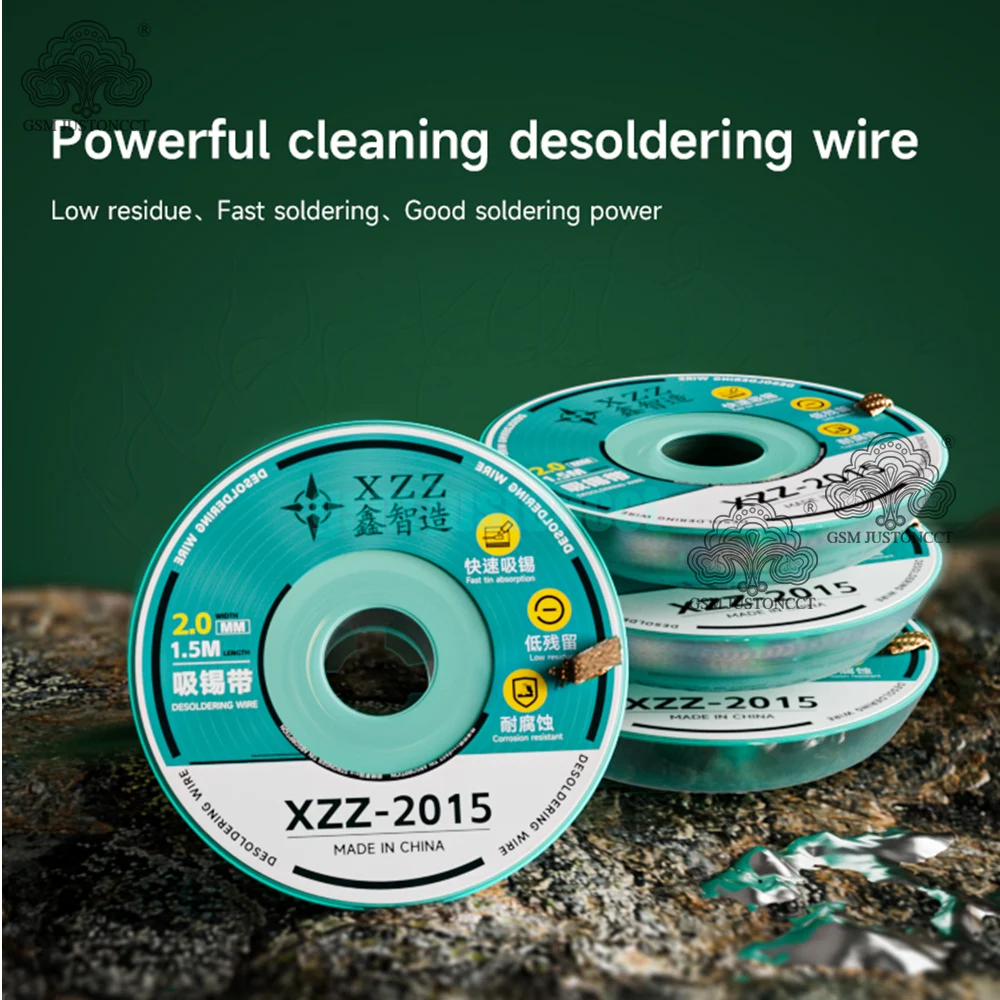 

10pcs/ Pack XZZ-2015 Solder Wick Desoldering Braid Wire Solder Remover 2.0mm for PCB Board Clean Repair Tool