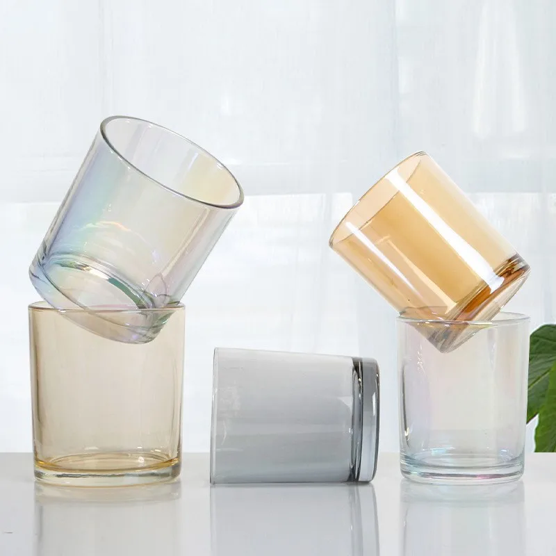 JarsforCandles200mlColoredGlassCandleCupAromatherapyCandle