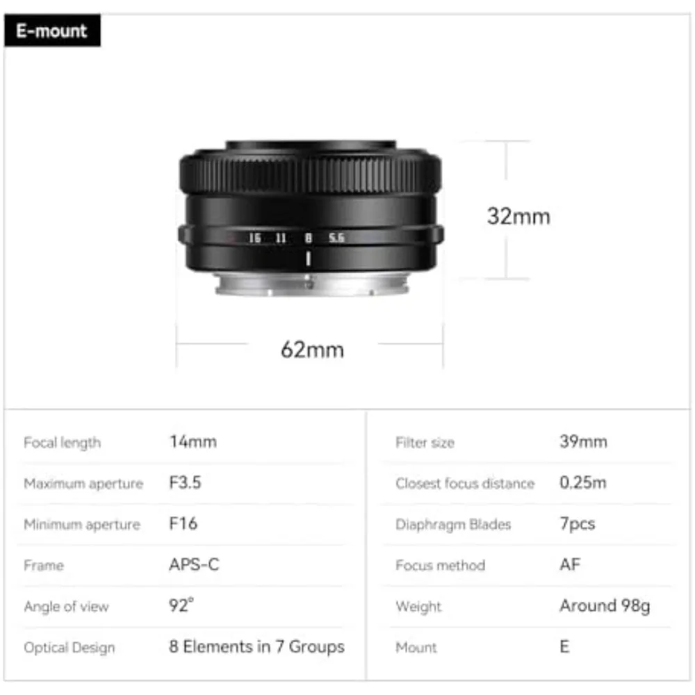訳あり新品 TTArtisan AF 14mm F3.5 富士フイルム XF TTArtisan AF 14mm F3.5 Pancake Announced - Fuji Addict
