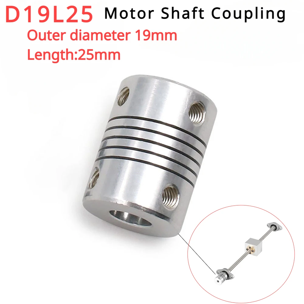 5mmx 8mm 8mmx 8mm Flexible Shaft Coupler 3mm4mm5mm6mm6.35mm10mm Motor Coupling For Z Axis CNC Stepper Motor Connector 3D Printer