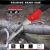WISEUP Folding Saw Portable Camping Hand Saw with Gear Lock Carbon Steel Blade Gardening Trimming Woodworking Hand Tools 1