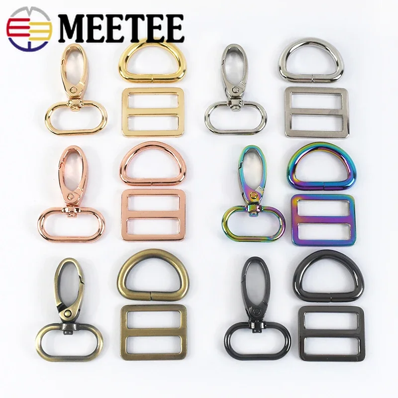 Vasemele 30 Pezzi Moschettoni per borse Fibbie Chiusura a Scatto Fibbia ad Anello a D Fibbia con Anello a D in Metallo 25mm Fibbia con Anello a D in Metallo per DIY