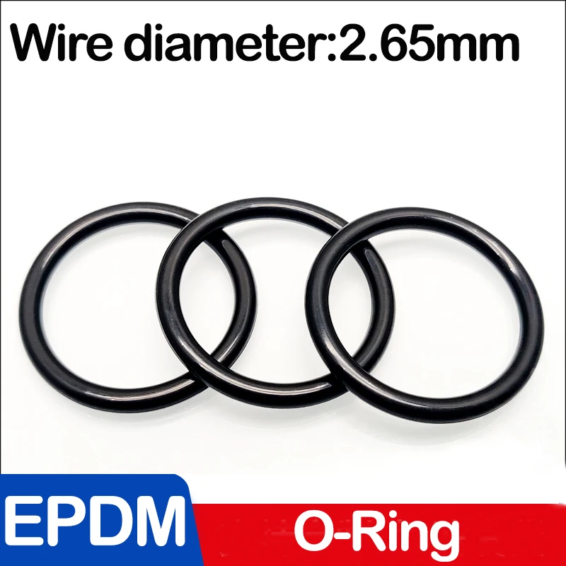 

Уплотнительные Кольца EPDM, внутренний диаметр 5,3-340 мм, стойкость к кислотам и щелочам, водонепроницаемость, проволока с фрикционным сопротивлением, диаметр 2,65 мм, черный