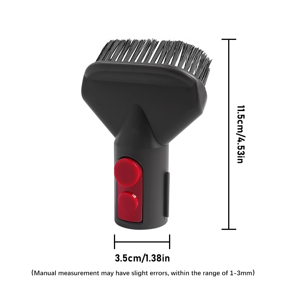 Vacuum Cleaner Flat Suction Nozzle Head For Dyson V7 V8 V10 V11 V12 V15 G5 Mattress Brush Head Round Brush Soft Brush Parts