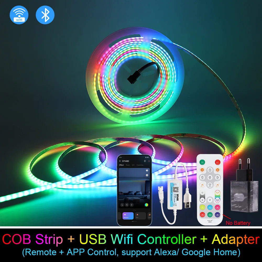 ตัวเลือกสินค้า USB Powered RGB LED Strip 240 LEDs ควบคุม RGB แบบละเอียด 3 มม.