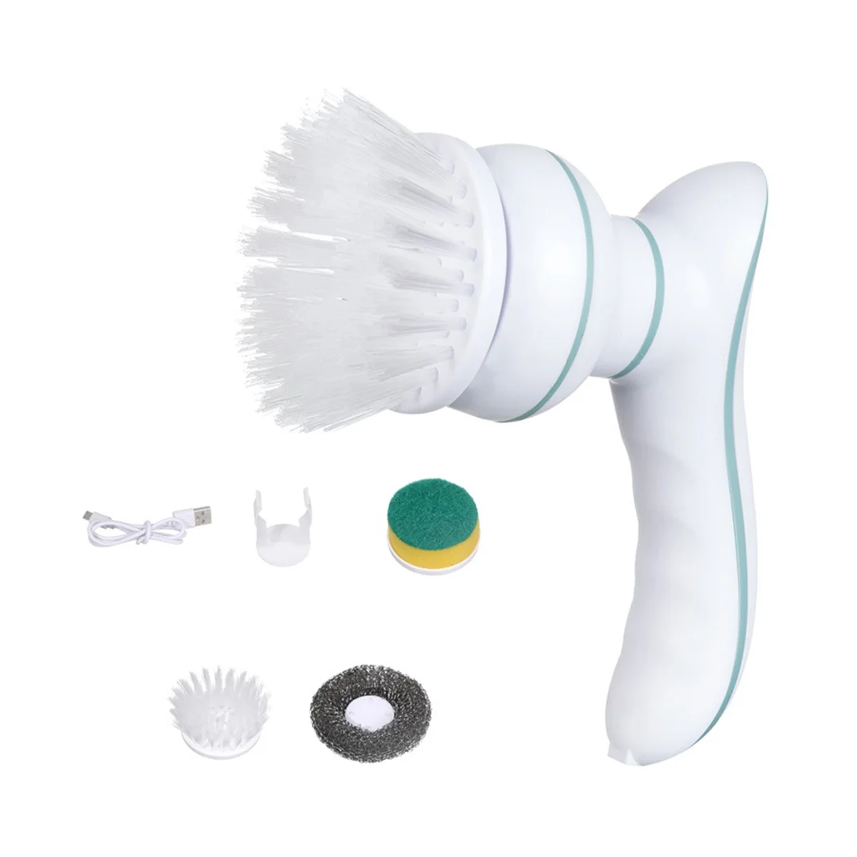 

Электрический вращающийся скребок, двухскоростной скребок для душа с мощным мотором, водонепроницаемая электрическая щетка для чистки