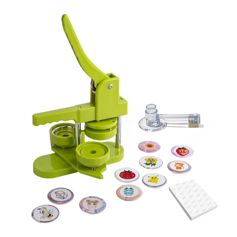 Button Maker Machine Installation-Free DIY Badge Pin Makers Button Badges Press Machine with Free Makers Supplies New Arrival
