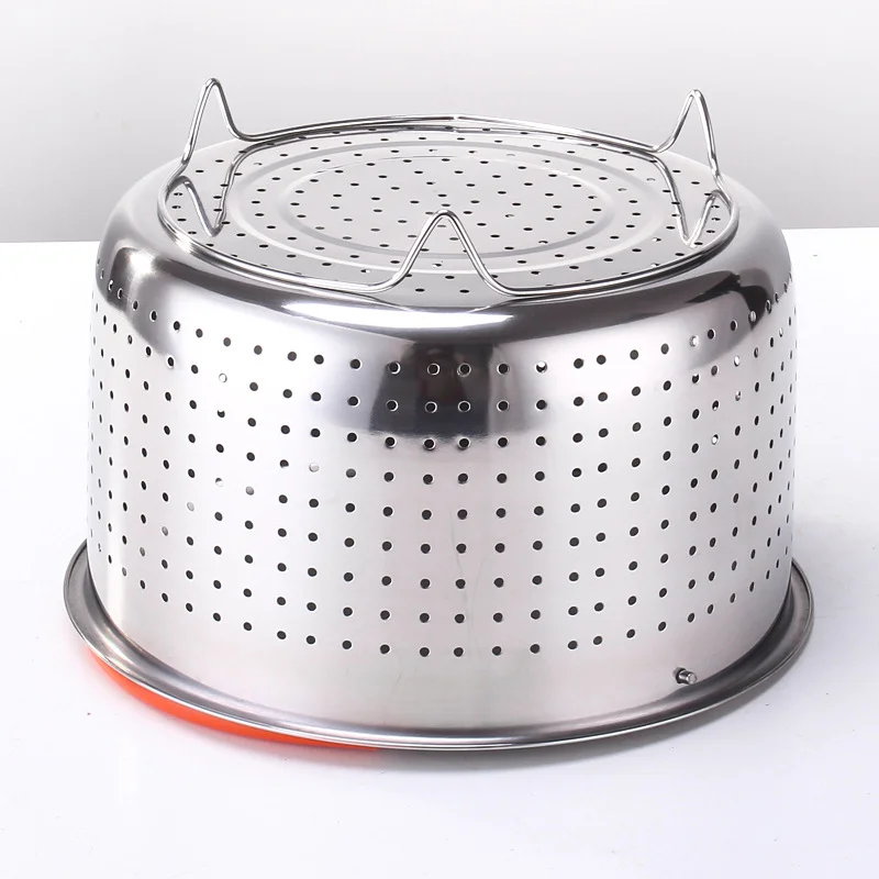 Kitchen Steam Basket Stainless Steel Pressure Cooker Anti-scald Steamer Multi-Function Fruit Cleaning Basket Cookeo Accessories
