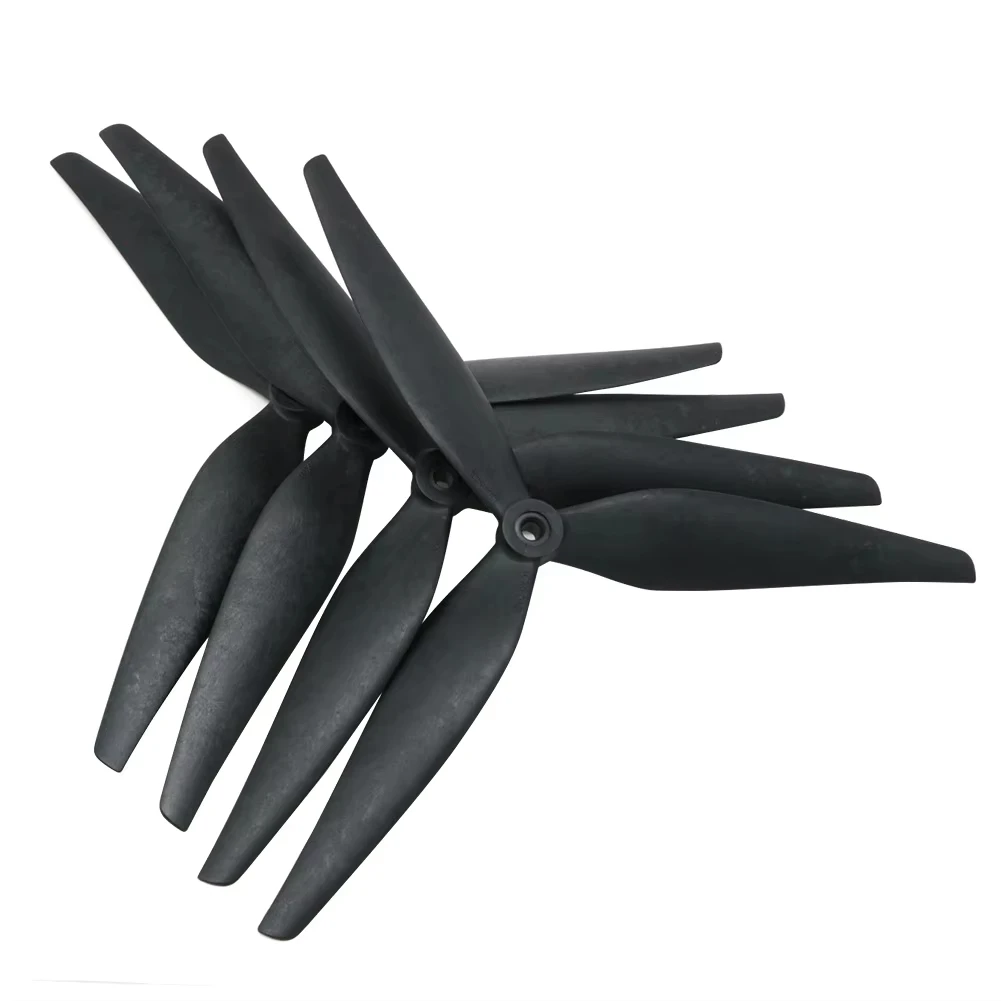 High-Performance 3-Blade Black Carbon Reinforced Nylon Propeller Set for FPV