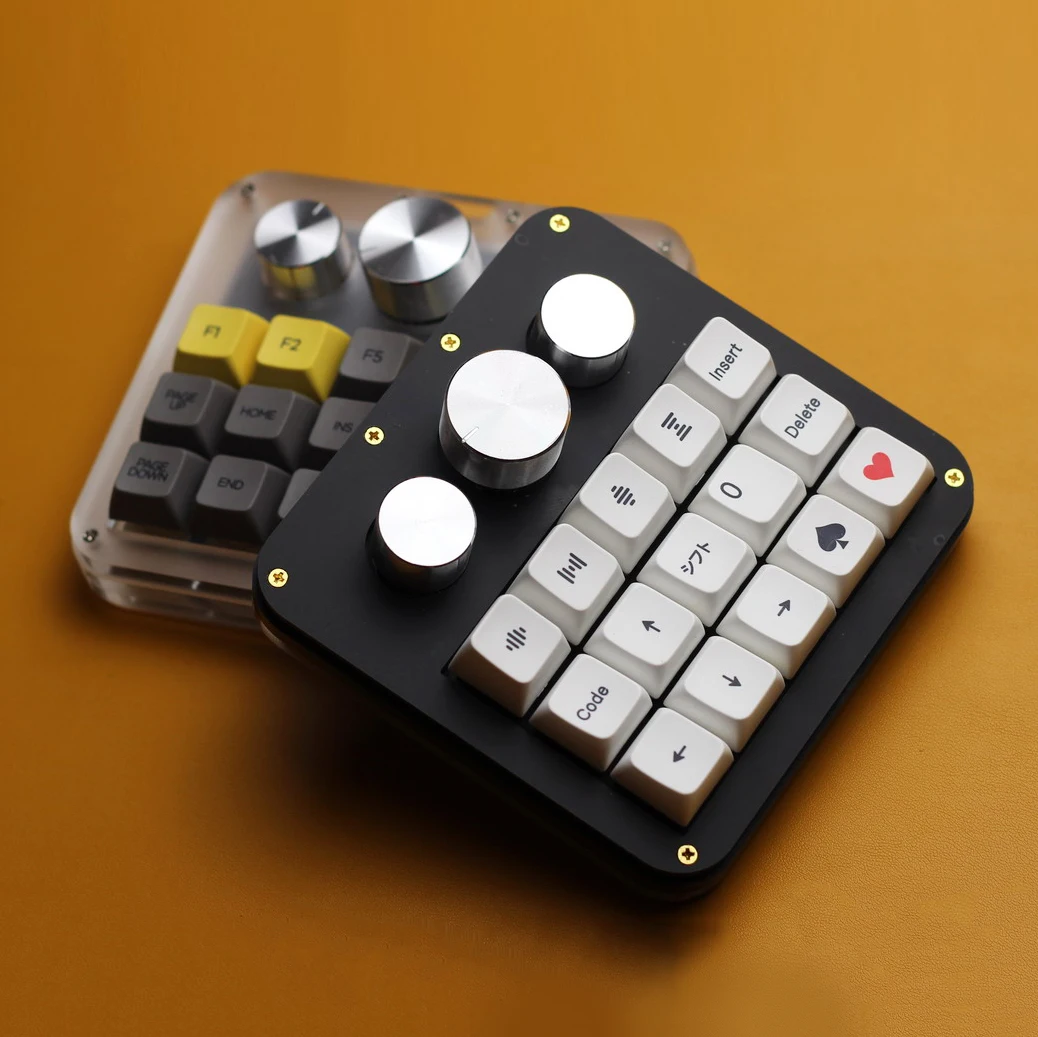 Keebox-teclado Pequeno Mini Teclado 15 Teclas Botões Função Personalizada Programação Via