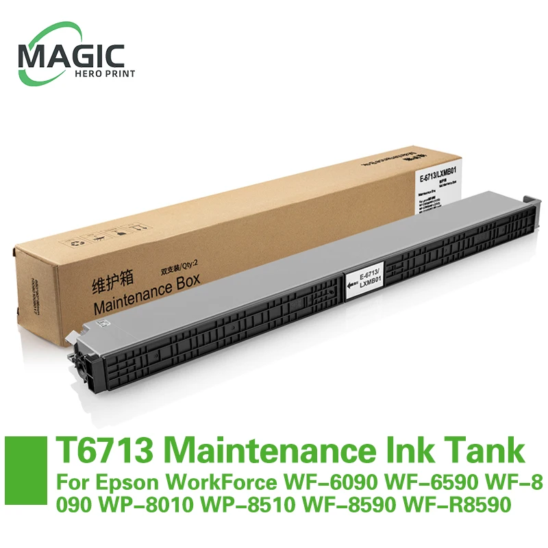 

C13T671300 T6713 Maintenance Ink Tank For Epson WorkForce WF-6090 WF-6590 WF-8090 WP-8010 WP-8510 WF-8590 WF-R8590 Waste Ink Box