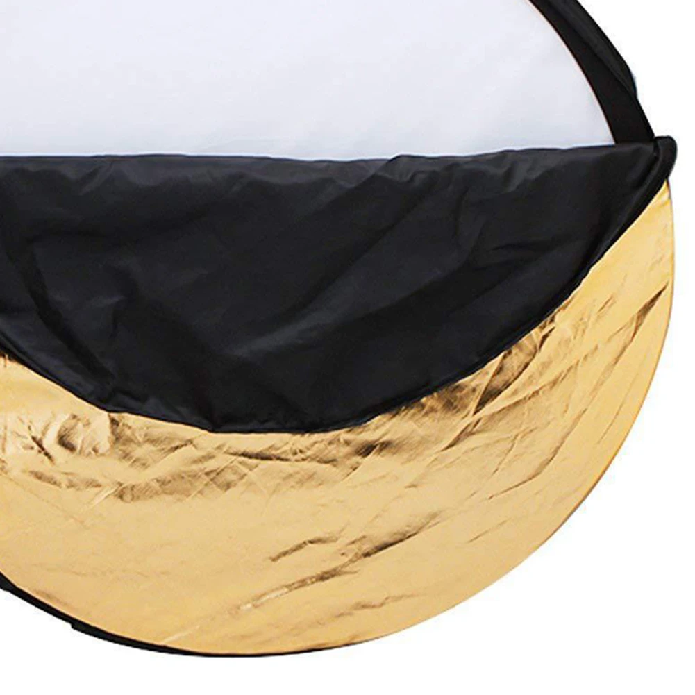 60cm/80cm 5-in-1 Light Reflectors Collapsible Multi-Disc Photo Reflector Reflector Panel Photos Round for Photography