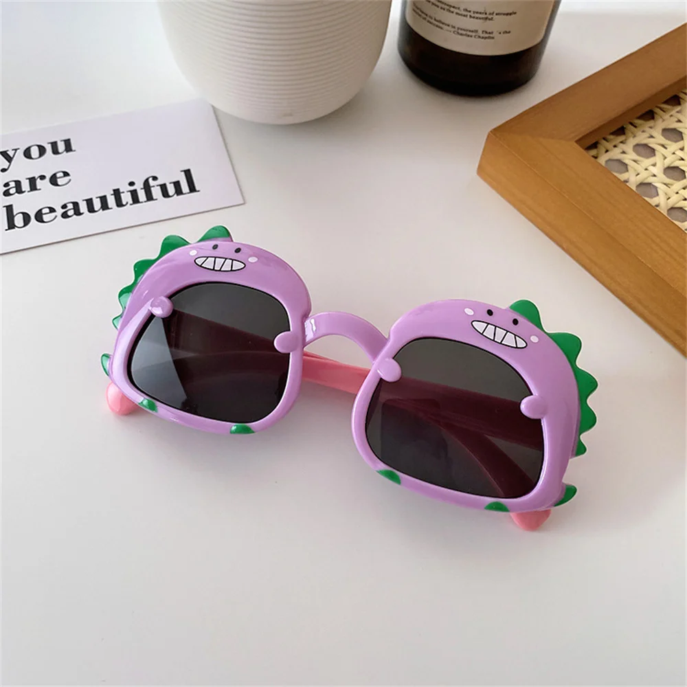 Children Cartoon Sunglasses Cute Dinosaur Shape Sun Glasses Outdoor Sun Protection Eyewear Party Photo Props Sunglasses for Kids