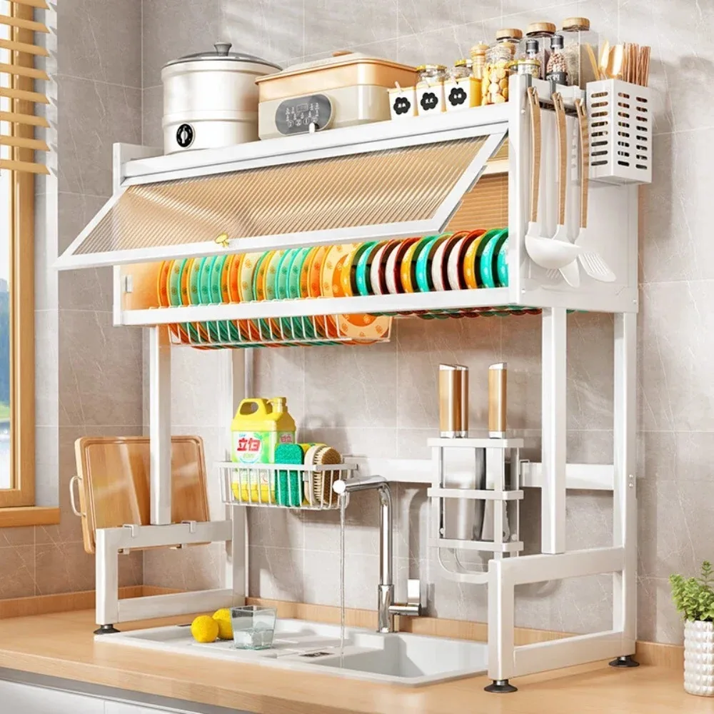 Dish Drying Rack Kitchen Storage Cabinet Over The Sink Dish Drying Rack Multi Organizer Cabinets Sink Racks Kitchen Storage Cabinet Kitchen Stainless Steel Drain Shelf