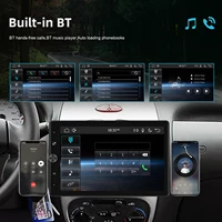 Lecteur MP5 Podofo 10,4 pouces 1Din avec Carplay, Android Auto, écran rotatif, FM/RDS, BT, Mirror Link, EQ Sound, USB, AUX, audio de voiture 4