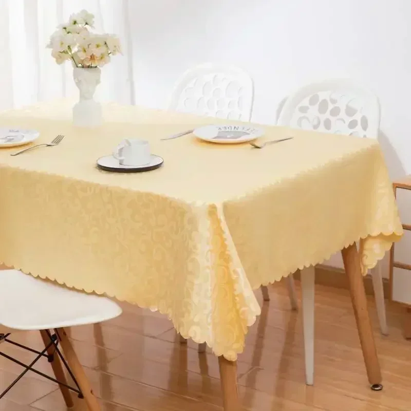 

2024 Household waterproof, scald resistant, oil resistant, and washable tablecloth rectangular