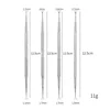 New Stainless Steel 4pcs Nail Art Dotting Pen Dual End Painting Picking Dot Pen Nail Point Rhinestone Painting Manicure Tools 6