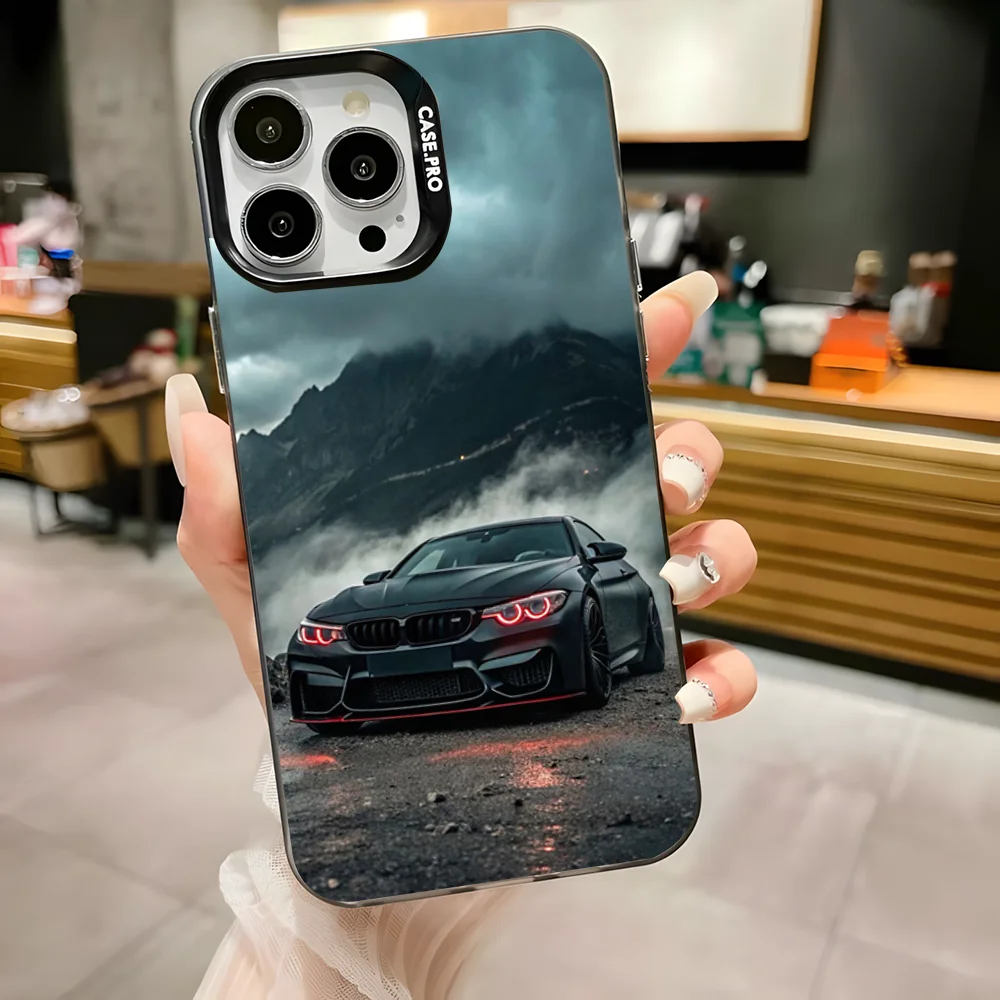 Elegant Black and White Anti-Fall Matte Bumper Phone Case