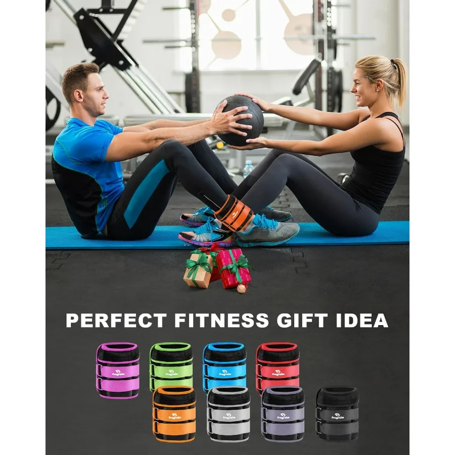 Adjustable Ankle Weights 10 lbs each( 20 lbs pair) with Removable Weight for Jogging, Gymnastics, Aerobics, Physical Therapy