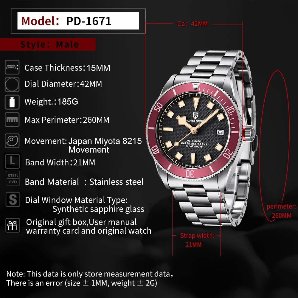 Pagani Design PD-1671 Automatic Watch thumbnail 6