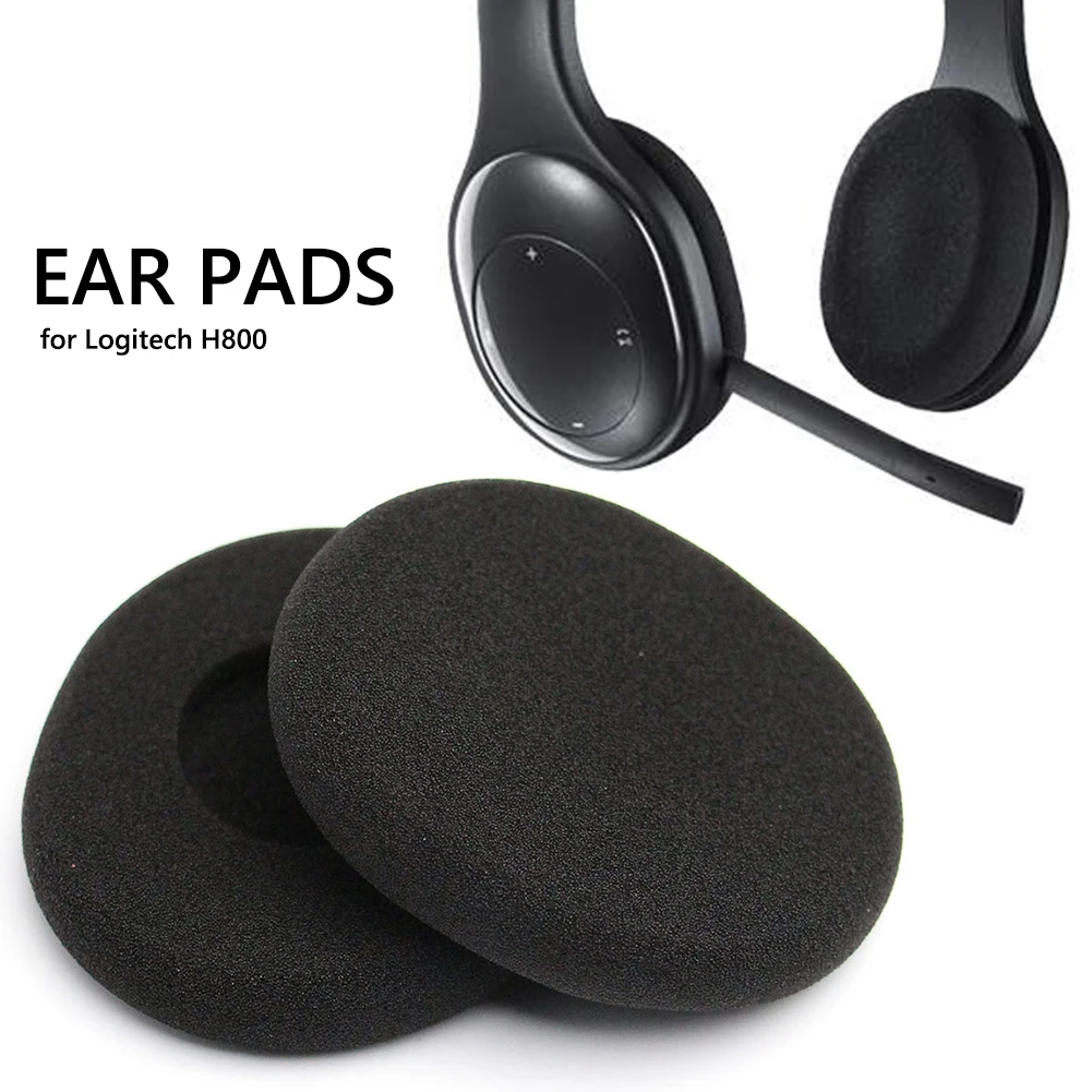 

2PCS Replacement Ear Pad Cushions Foam Sponge Headset Covers For Logitech H800 Wireless Headset Earphone Accessories