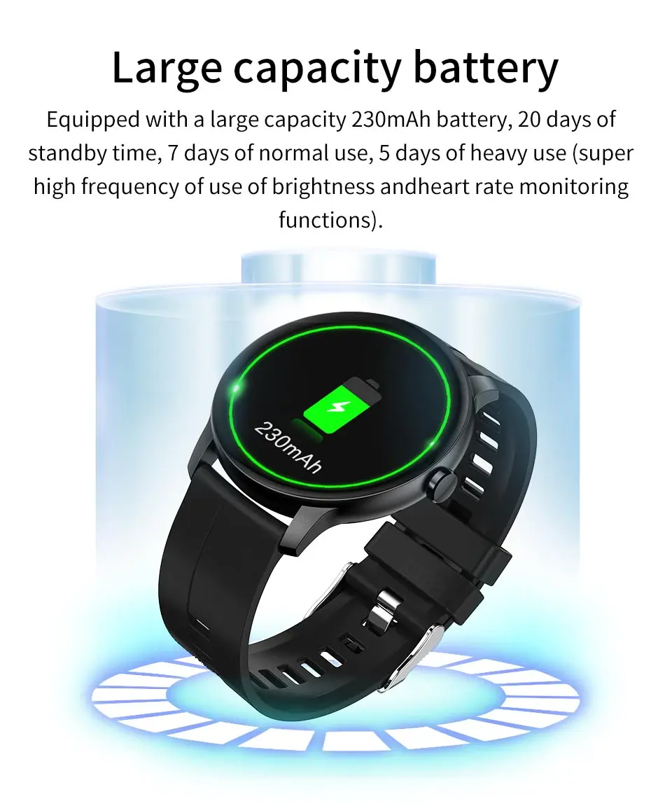 LIGE Smart Watch Men Bluetooth Call Bracelet Blood Pressure Monitor Clock Fitness Tracker Sports Watches Men's Smartwatch Women
