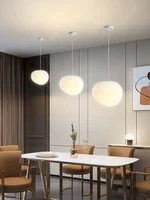 Lustre nordique en galets pour Restaurant, Bar créatif Simple, chevet, chambre à coucher, porche, allée, boutique, lampes décoratives 2