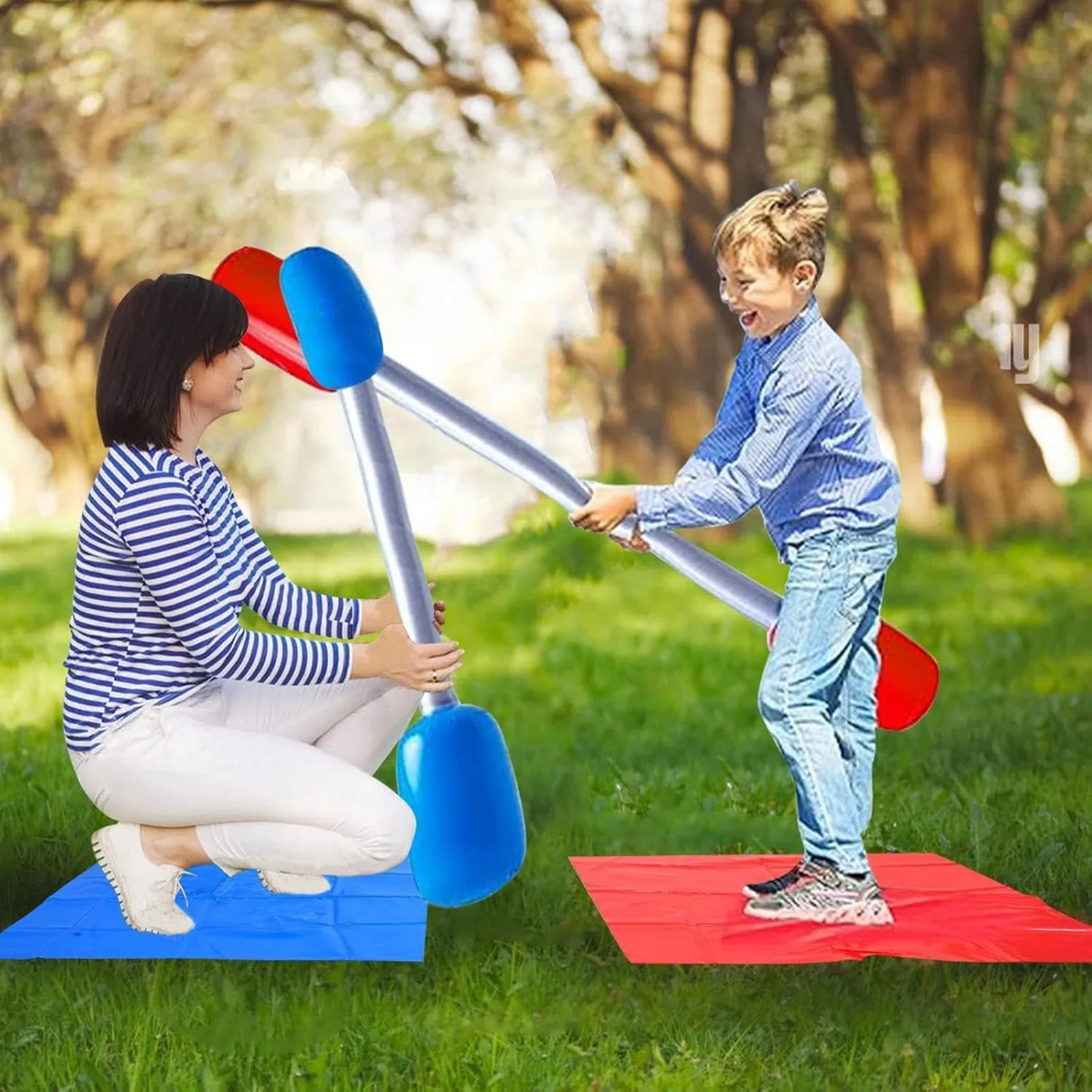 Inflatable Duel Toys Inflatable Gladiator Game Beach Batons Gladiator Game Battle Outdoor Accessories For Adults