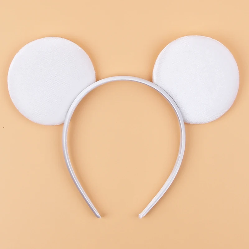 2026 Niedliche Jungen Trendige Perlen 3,3 Zoll Samt-Ohren-Haarband für Mädchen Weiche Schleifen-Haarbänder Party-Dekoration Kinder DIY Haar-Accessoires – Detail 16