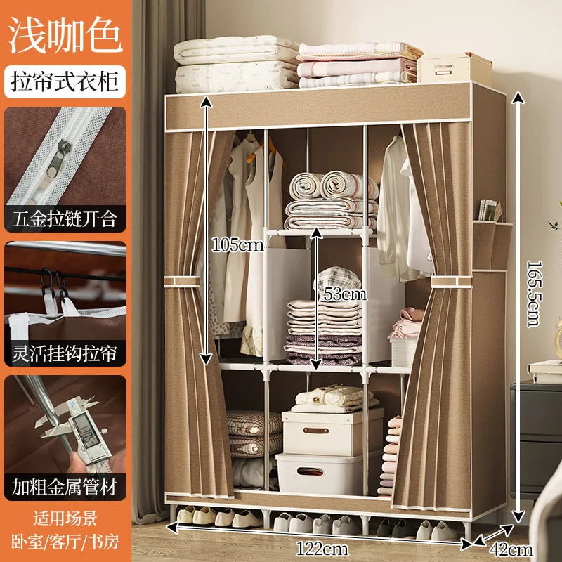 خزانة ملابس للاستخدام المنزلي، خزانة قماش سهلة الت...