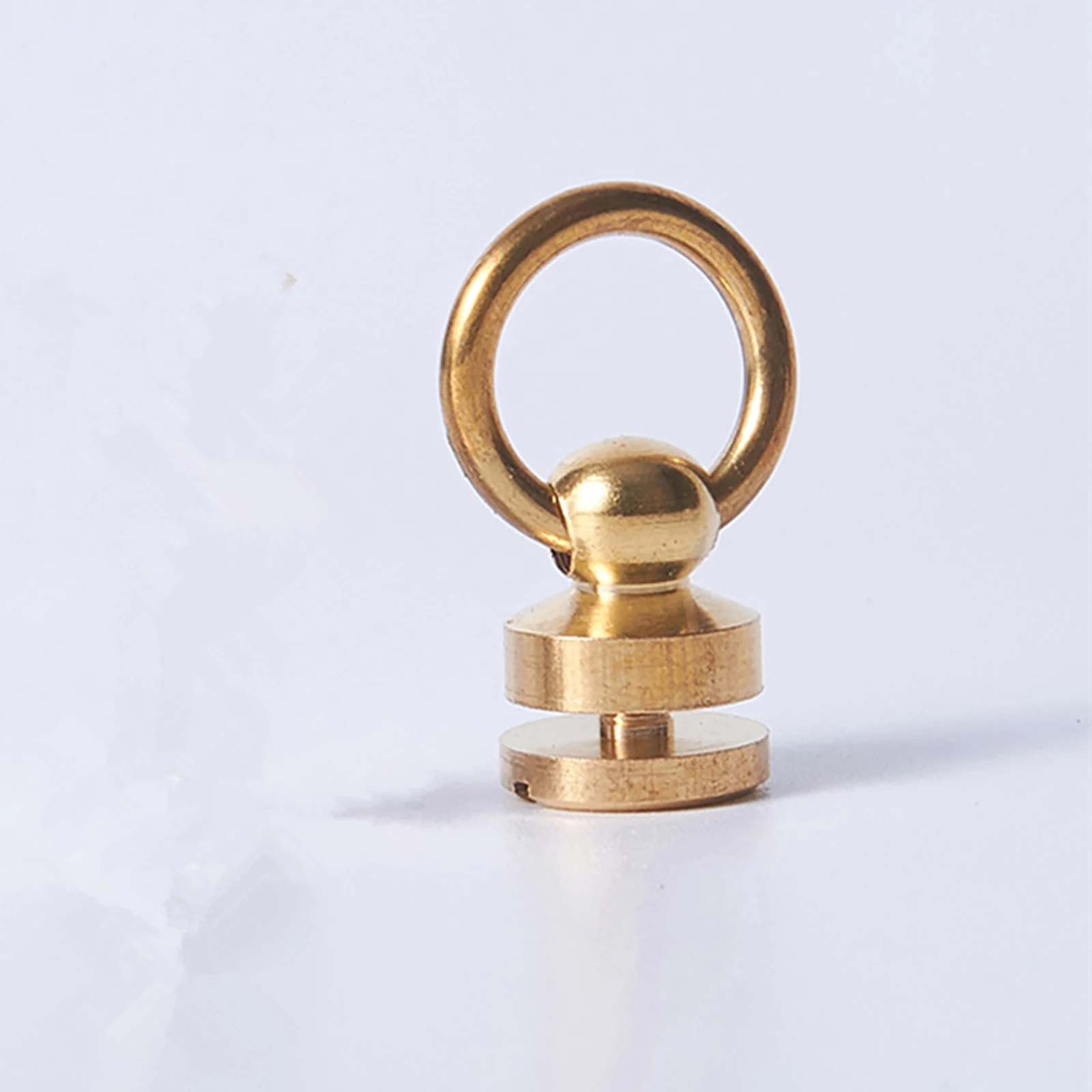 50Pcs Gold Alloy Round Head Screw Back Studs - 5mm Leather Craft Rivets For DIY Projects