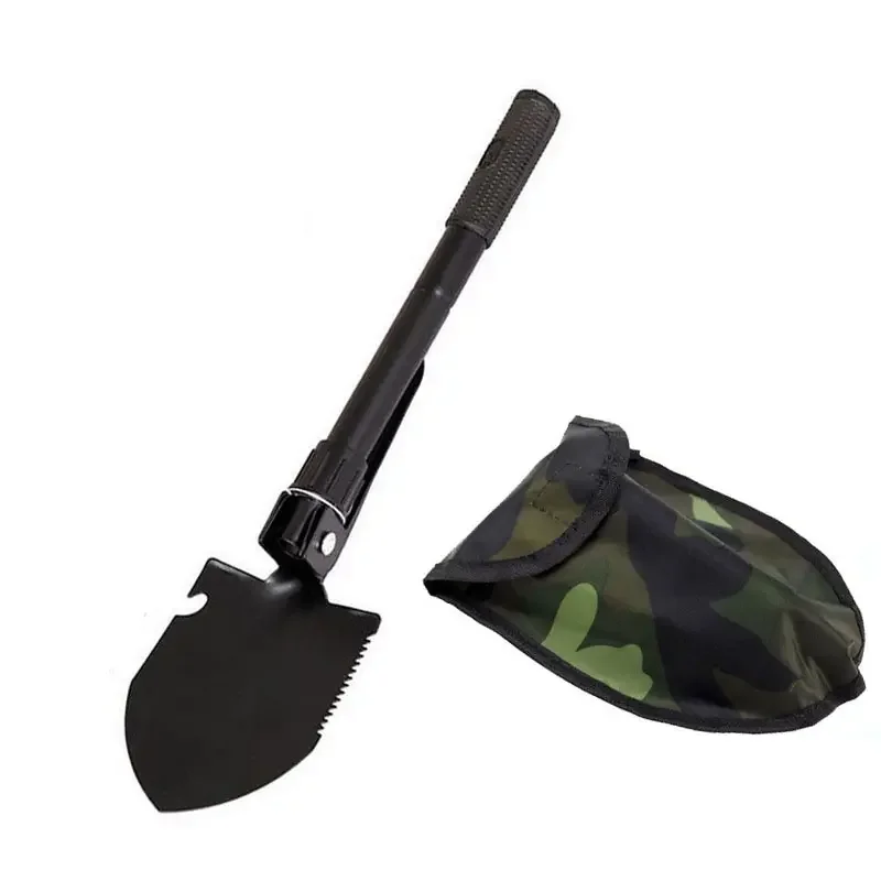 1PC Engineer Shovel Military Shovel Outdoor Multifunctional Folding Military Shovel Vehicle Camping Fishing Shovel Pickaxe 6
