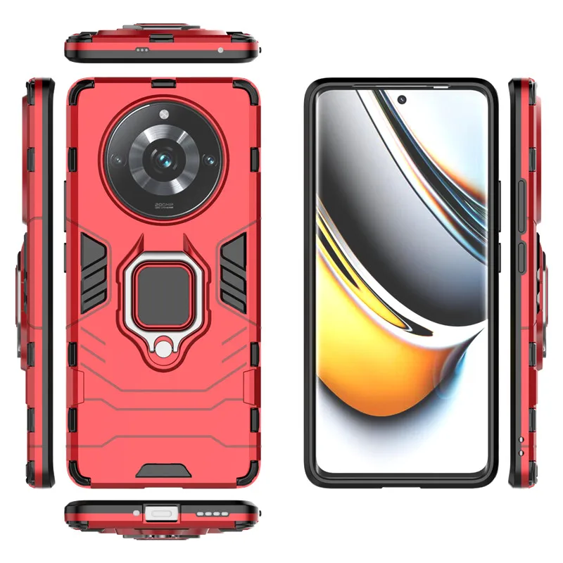 Geschikt voor Realme Narzo 60 Pro telefoonhoes Realme Narzo 60 cover ring beugel bumper bescherming telefoonhoes Realme Narzo 60 Pro Fund_voghion.com