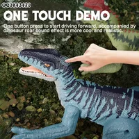 Remote Control Dinosaur for Kids - 2.4G RC Dinosaur with 3D Eye Shaking Head Roaring Sounds Rc Robot Dino Toys for Kids 2