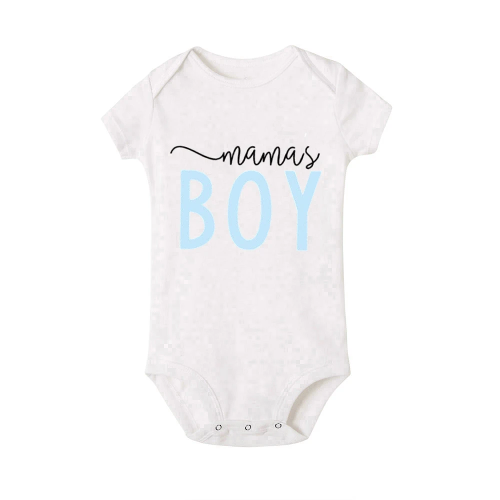 Boy Mama & Mama's Boy Matching Tees Matching Mommy and Me Shirt Clothes New Mom Shirts Baby Rompers Family Look 6