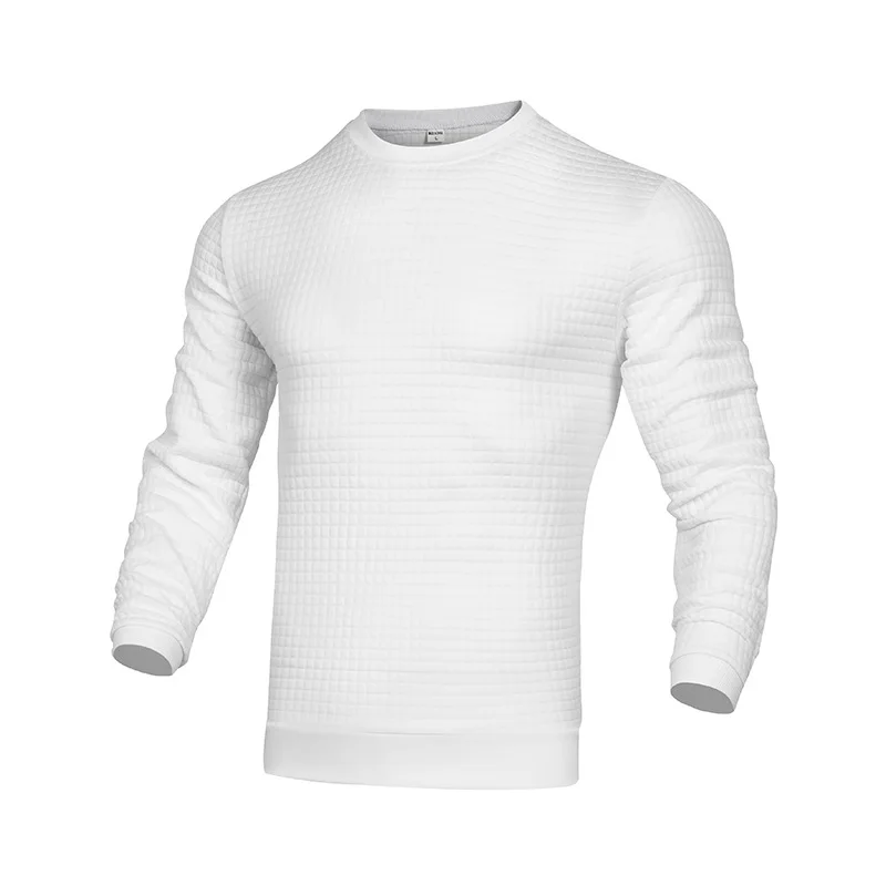 Men's Clothing Temperament Commuting 2023 Autumn and Winter New Fashion Round Neck Long Sleeve Solid Color Versatile Pullover