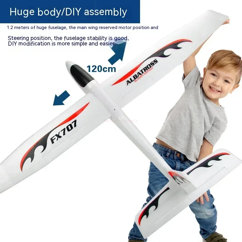 

Летательный аппарат Flying Bear Fx707s, модернизация, увеличенная версия, большой размер в сборе, с фиксированным крылом, из пенопласта, модель самолета простая