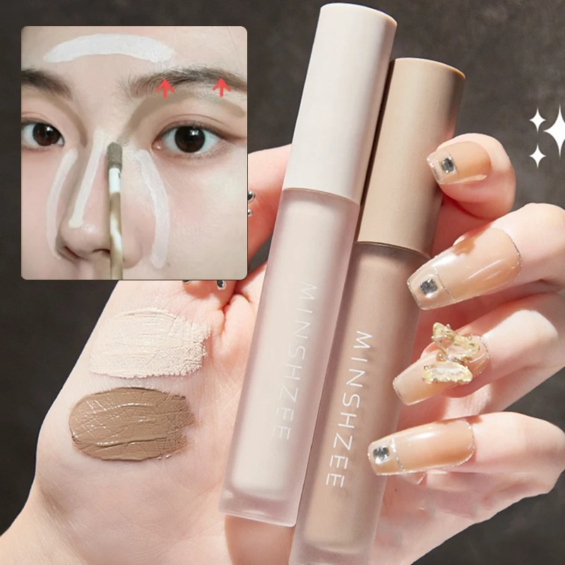 Highlighting&Bronzer Stick Face Brightening Liquid Concealer Pen Long Lasting Corrector Nose Shadow Contouring Cosmetics face highlighter,face bronzer,facial contour stick